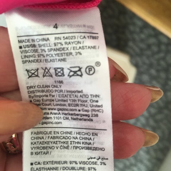 Brand New Banana Republic Princess Seam, Barbie Pink Midi Dress, Sz 4, Last One - Picture 5 of 8